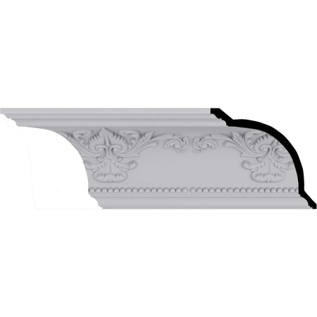 Ekena Millwork 9 1/2"H x 10"P x 13 3/4"F x 94 1/2"L, (13 3/4" Repeat), Sydney Crown Moulding MLD09X10X13SY